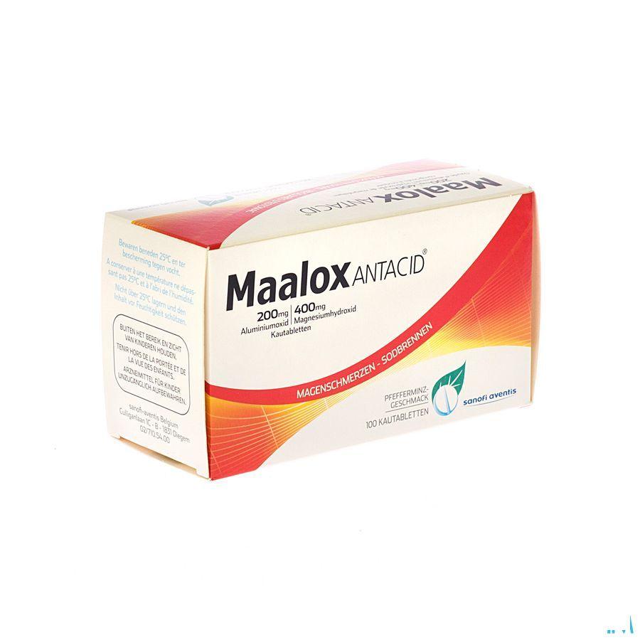 Maalox Antacid 200/400 Comprimes 100
