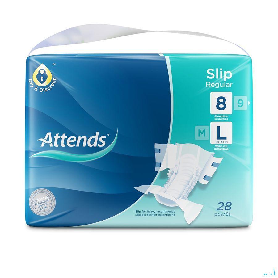 Attends Slip Regular Plus 8L 1X28  -  Attends