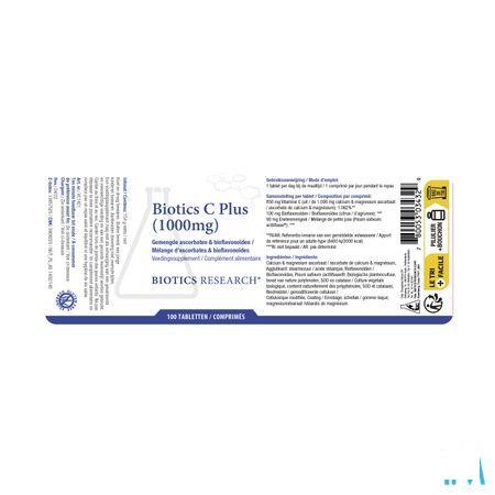 Biotics C Plus (1000mg) 100 comp 100 comprimés  -  Energetica Natura