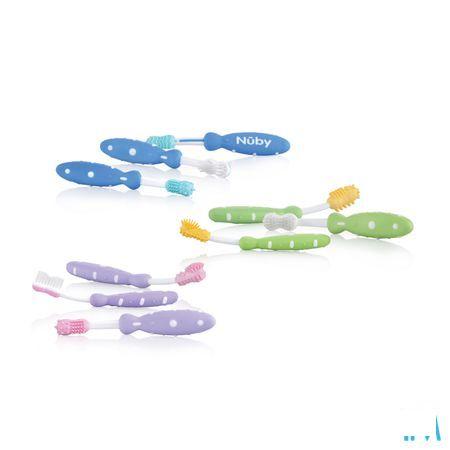 Nuby Tandenborstelset 3 Stuks 3m +   -  New Valmar