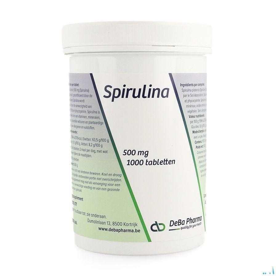 Spirulina Comprimes 1000x500 mg  -  Deba Pharma