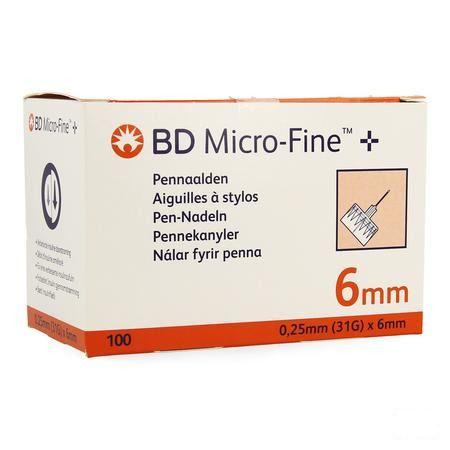 Bd Microfine Pennaalden 0,25Mm 31G 6Mm 100 320734