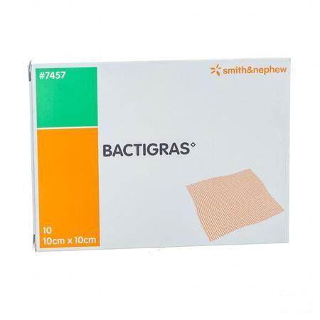 Bactigras Verband 10cmx10cm 10 7457  -  Smith Nephew
