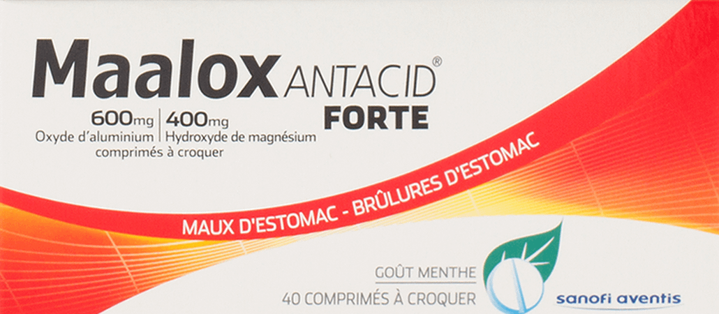 Maalox Antacid Forte 600/400 Comp 40