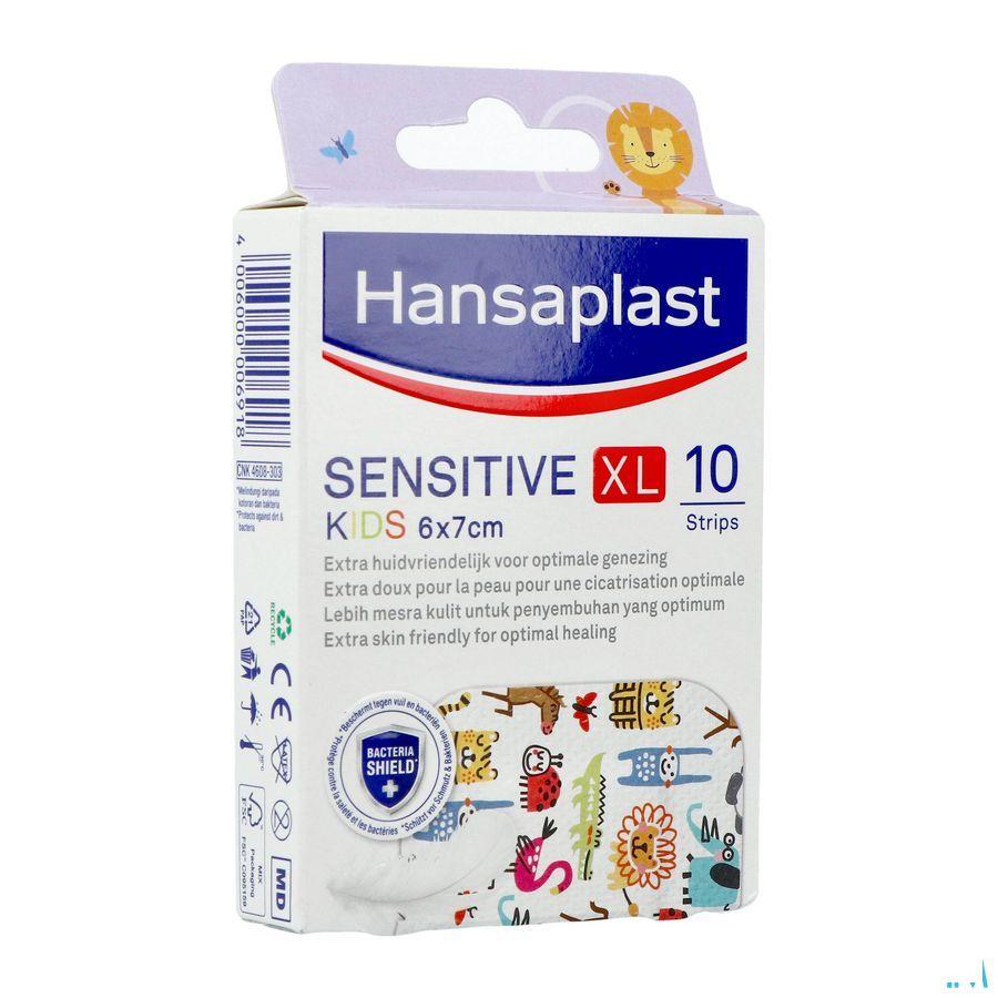 Hansaplast Sensitive Kids xl 6 x 7Cm Strips 10