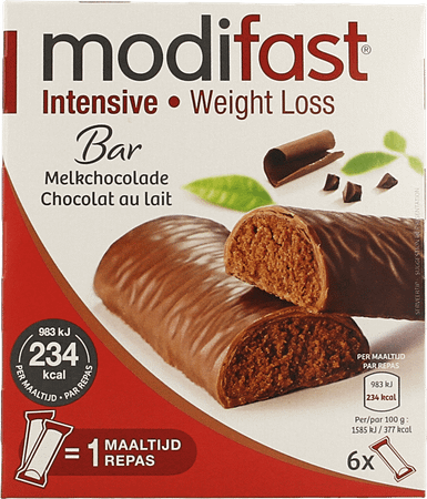Modifast Intensive Control Reep Chocolade 6  -  Nutrition & Sante