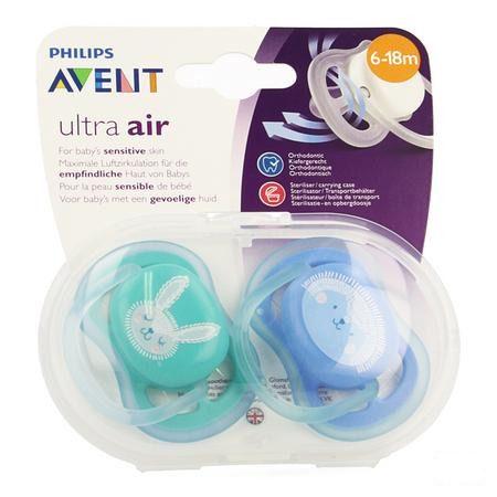 Philips Avent Fopspeen + 6m Air Boy Deco Scf344/22  -  Bomedys