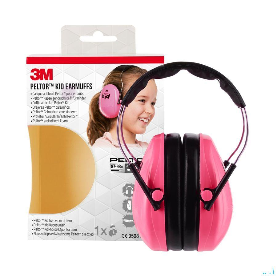 Peltor Hearing Protector Kid Neon Pink 1  -  3M