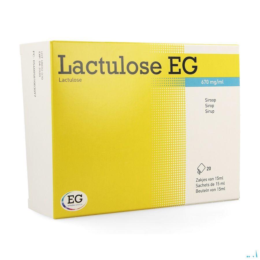 Lactulose EG Zakjes Siroop 20x15 ml670/ml  -  EG