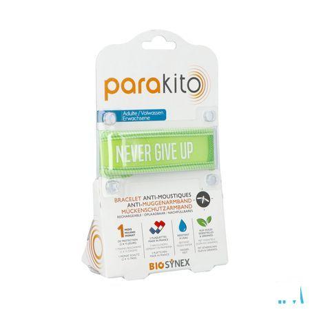 Para'Kito Armband Volwassen Never Give Up Groen