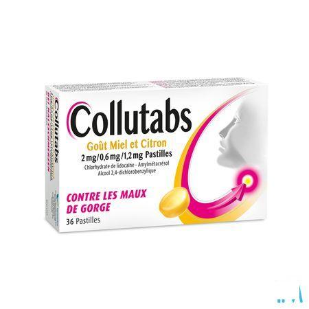 Collutabs Miel Citr.2 mg/0,6 mg/1,2 mg Past. Sucer 36