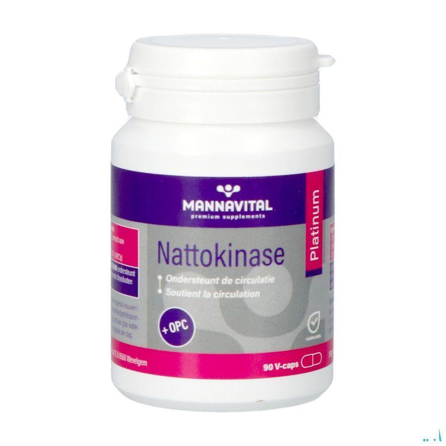 Mannavital Nattokinase Platinum + OPC V-Caps 90