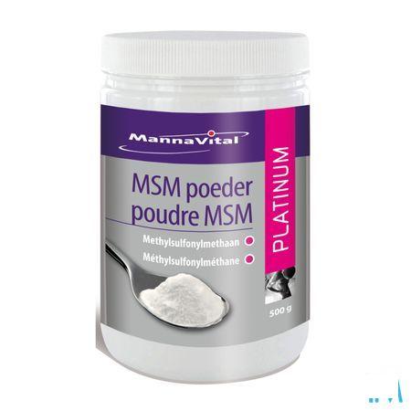 Mannavital Msm Poeder Platinum 500 Gr