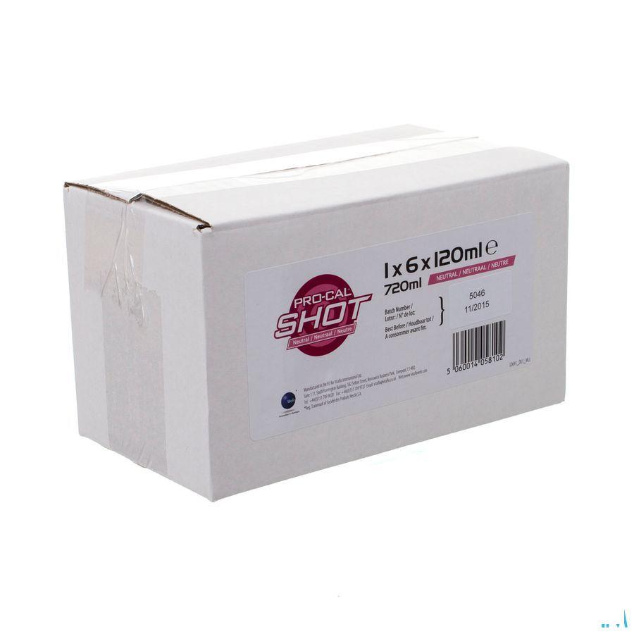 Pro-cal Shot Neutraal 6x120 ml 