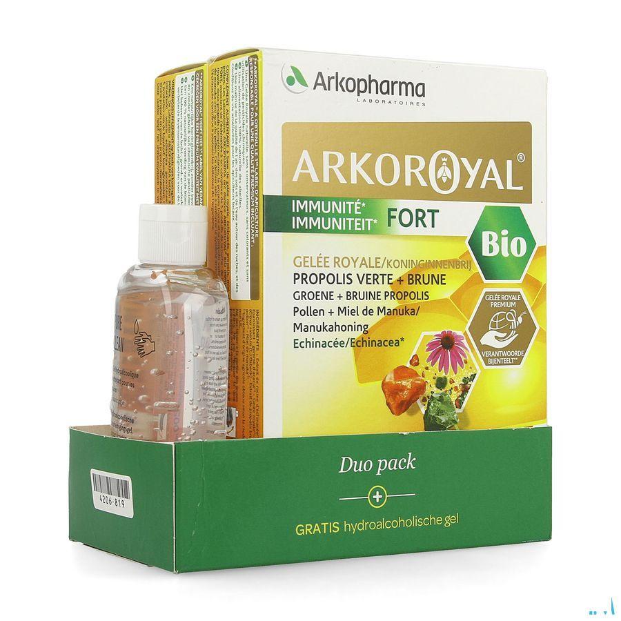 Arkoroyal Immuniteit Fort Duo Amp20X10 ml+H.Gel50 ml  -  Arkopharma