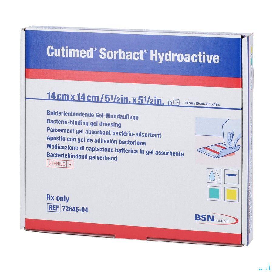 Cutimed Sorbact Hydroactive 14x14,0cm 10 7264604