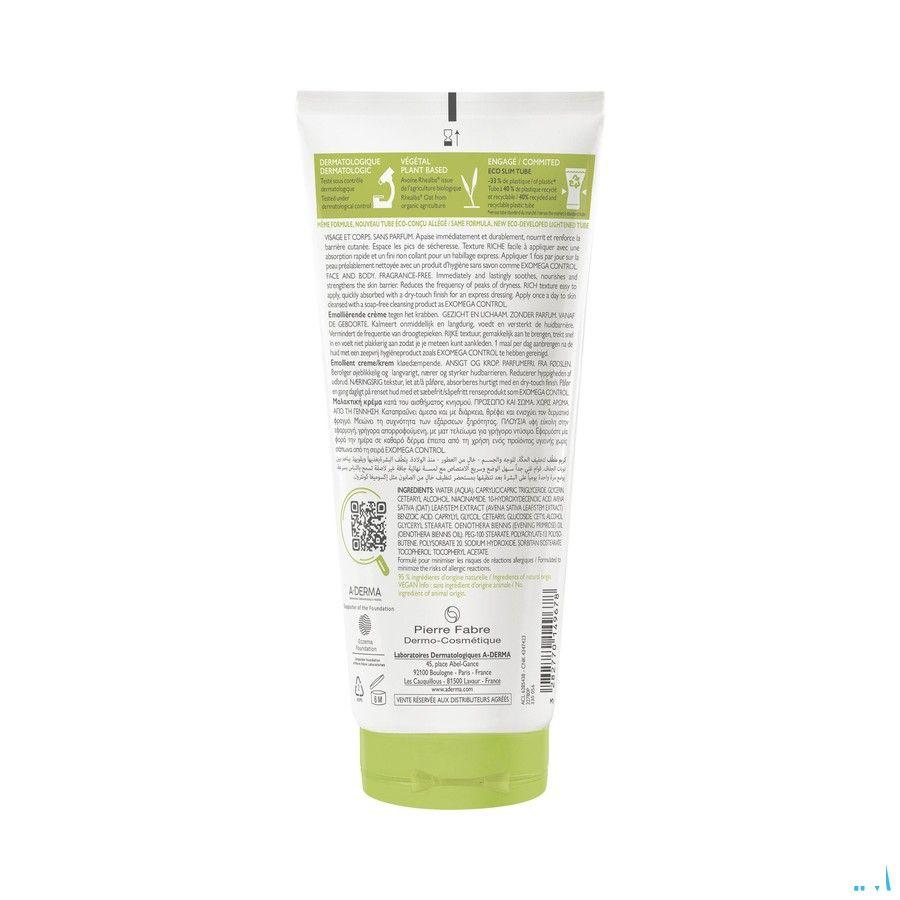 Aderma Exomega Control Emol. Creme 200 ml  -  Aderma