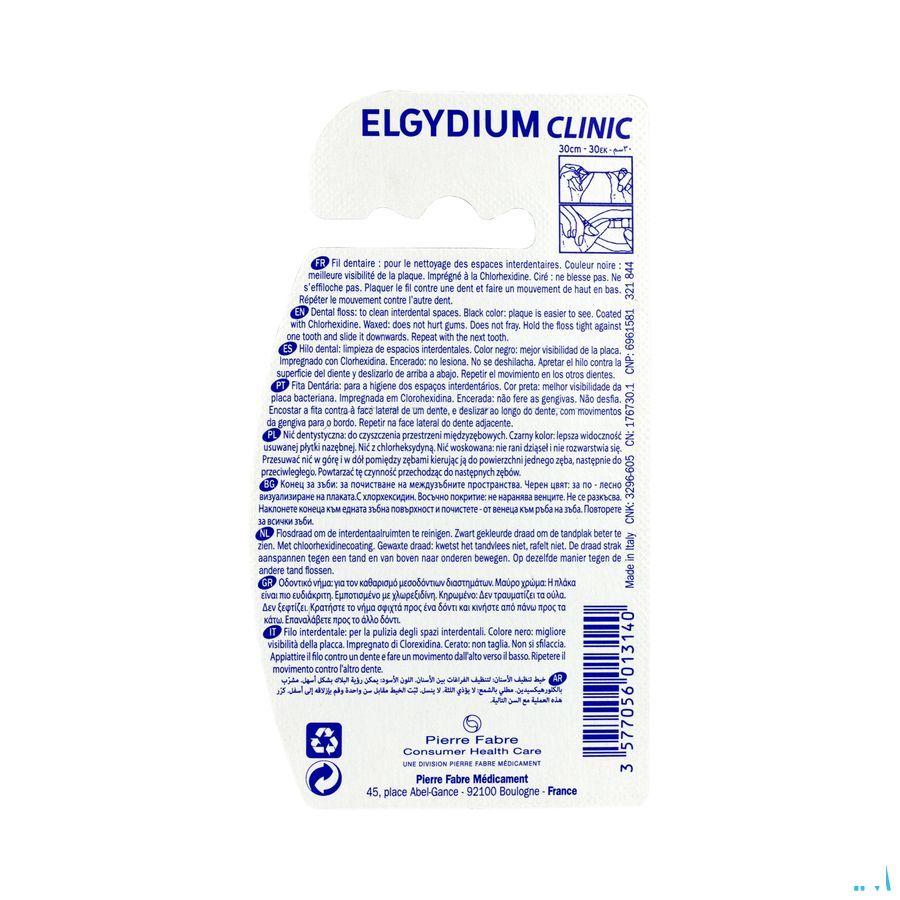 Elgydium Clinic Dental Floss Black 50m