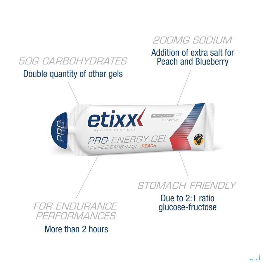 Etixx Double Carb Energy Gel Prol.Blueberry12X60ml  -  Ceres Pharma
