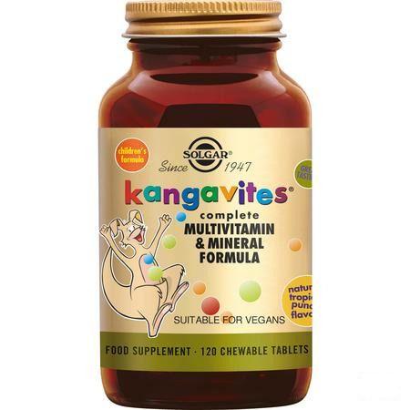 Solgar Kangavites Tropical Punch kauwtablettenet 120  -  Solgar Vitamins