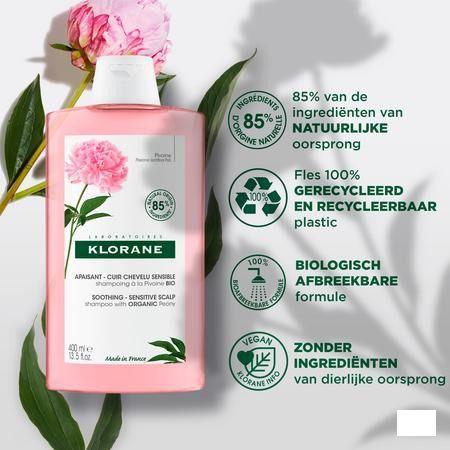 Klorane Capil. Sh Pioenroos Bio 400 ml