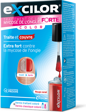 Excilor Forte Color Red Mycose Ongle 30 ml+ Vao 8 ml
