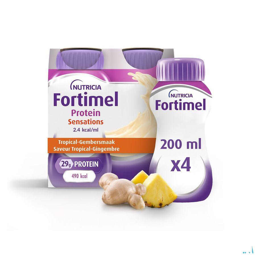 Fortimel Protein 2.4Kcal Tropisch Gember 4 x 200 ml