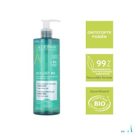 Aderma Biology Ac Zuiv. Schuim.Reinig.Gel 400 ml
