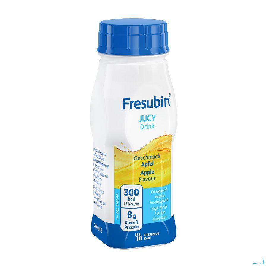 Fresubin Jucy Drink Pomme Easy Bottle 4x200 ml  -  Fresenius