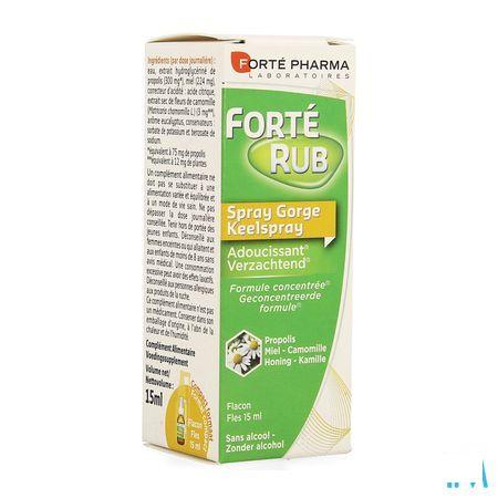 Forterub Keelspray Verzachtend 15 ml  -  Forte Pharma