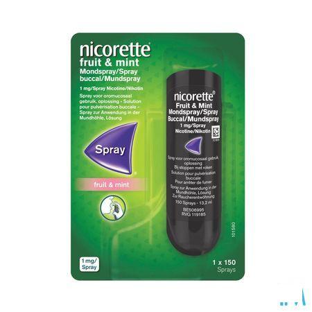Nicorette Fruit & Mint Mondspray 1 mg/spray (150 Sprays)