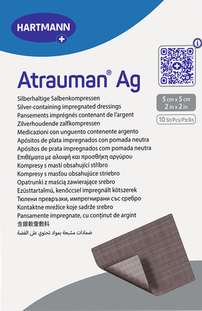 Atrauman Ag 5x5cm St. 10 P/s  -  Hartmann