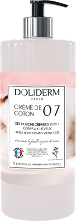 Doliderm Douchegel 2In1 Creme De Coton Pompfl 1L