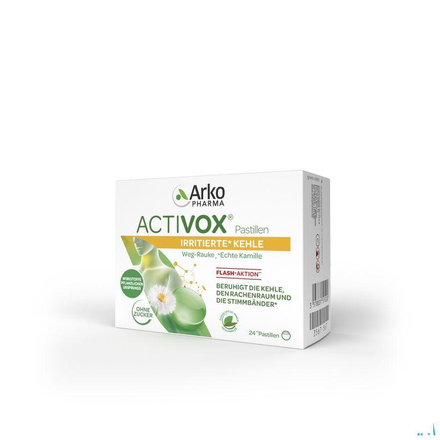 Activox Adoucis. Gorge Menthe-eucalyptus Pastille 24  -  Arkopharma