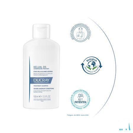Ducray Kelual Ds Shampoo Verzorg. Hardnek. Roos 100 ml