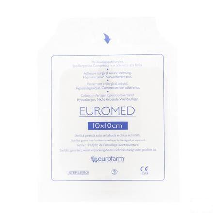 Euromed 10x10cm 1 Eilandpleister Steriel  -  I.D. Phar