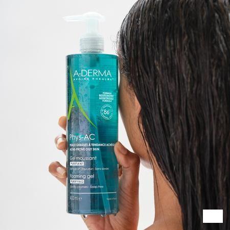 Aderma Phys-ac Schuimgel Schuimend 400 ml  -  Aderma