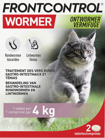 Frontcontrol Wormer 230 mg/20 mg Chat Comp 2