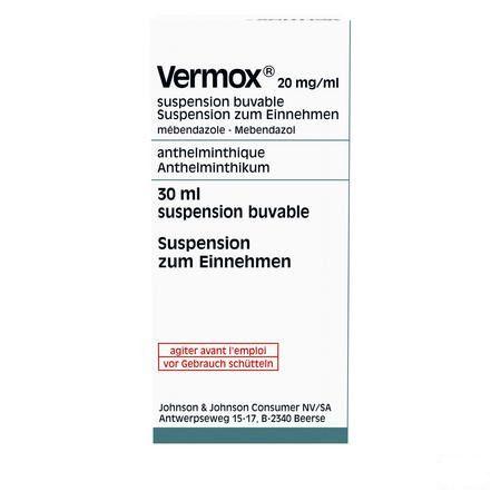 Vermox Suspensie 30 ml 2%