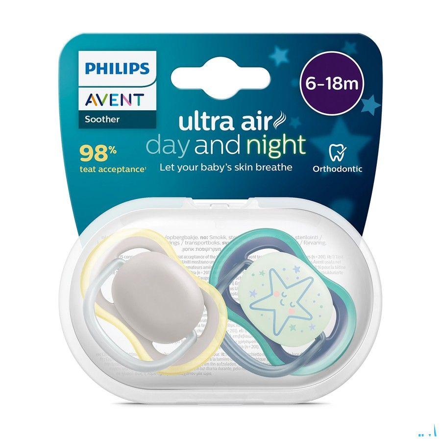 Philips Avent Sucette +6M Ultra Air Nuit/Jour