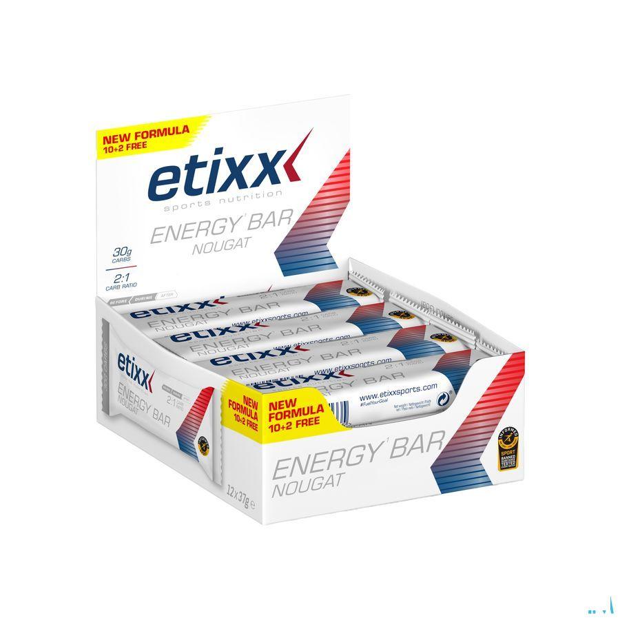 Etixx Energy Bar Nougat 12X37 g  -  Ceres Pharma