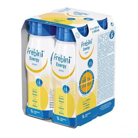 Frebini Energy Drink Enfant Banane Flacon 4x200 ml  -  Fresenius