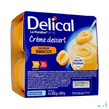 Delical Creme Dessert La Floridine Abrikoos 4 x 200 gr