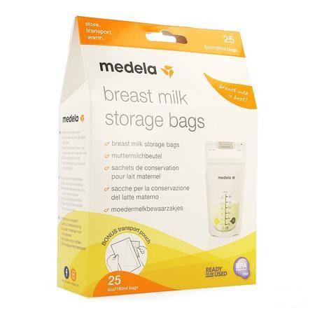 Medela Zakjes Voor Moedermelk 180  ml 25  -  Medela