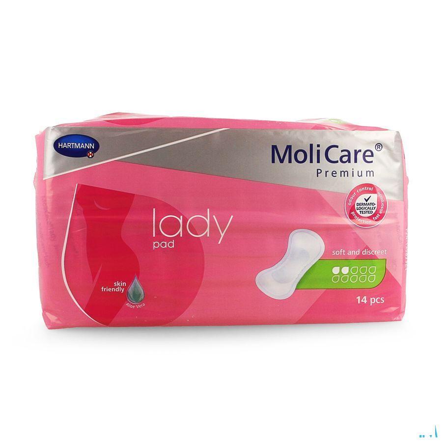 Molicare Premium Lady Pad 2 Drops 26,5X11Cm 14  -  Hartmann
