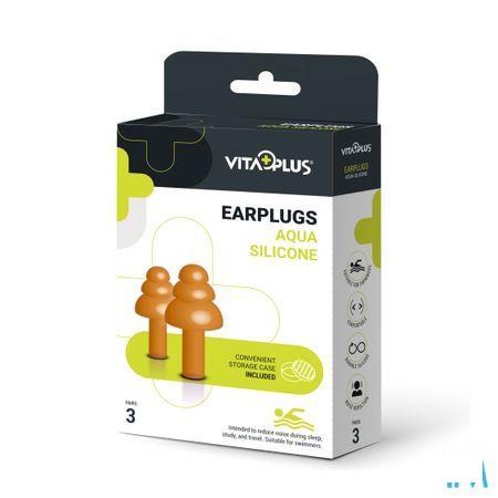 Pharmex Bouchons Oreille Sil Natation Vitaplus 3X2