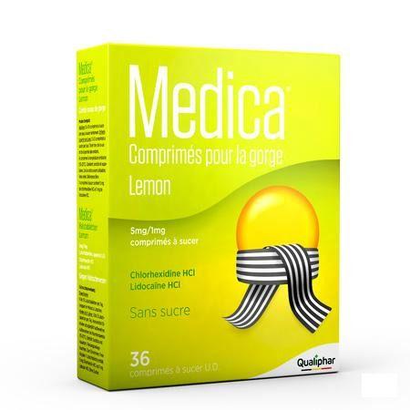 Medica Keeltabletten Lemon Zuigtabl 36