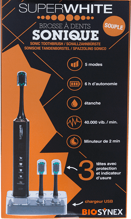 Superwhite Sonische Tandenborstel Black