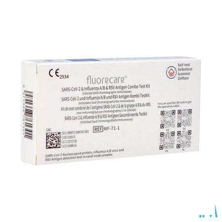 Fluorecare Combi Cov-Influen A/B-Rsv Zelftest Osms