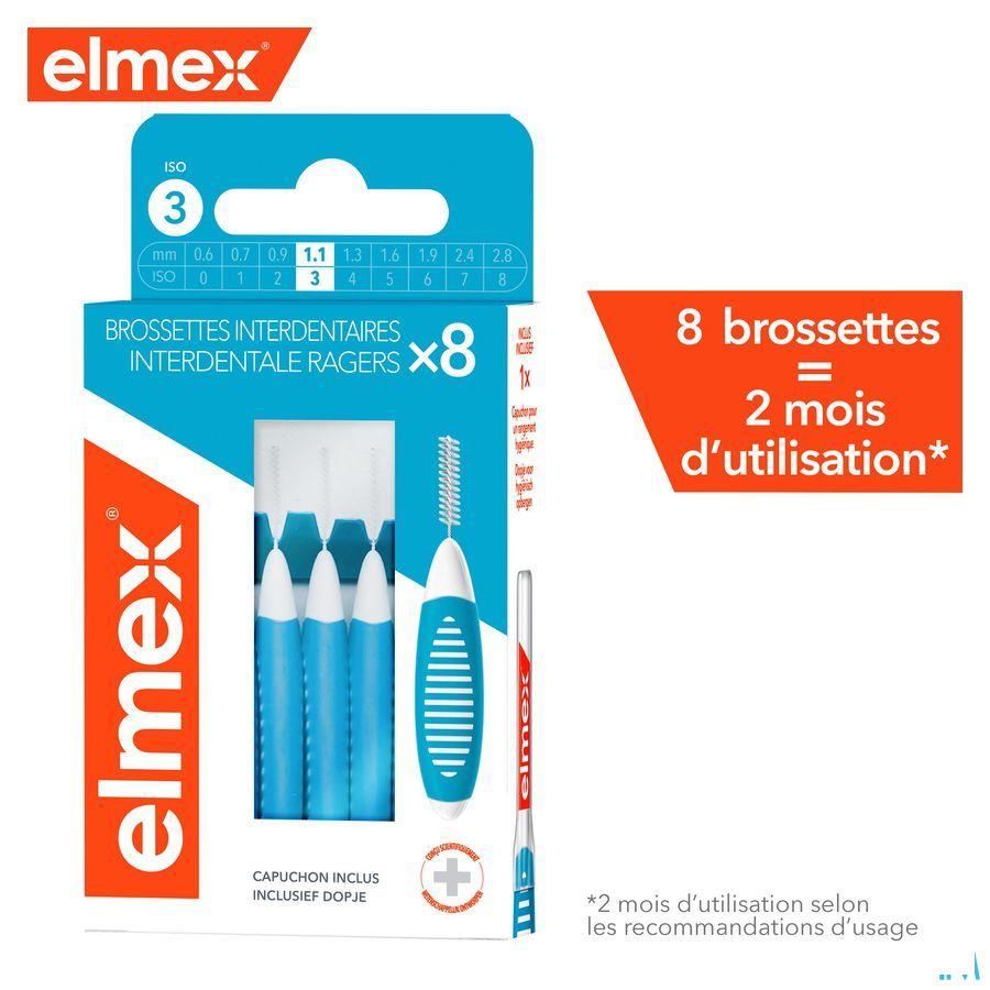 Elmex Set Interdentale Borsteltjes Iso 3 1,1Mm 8